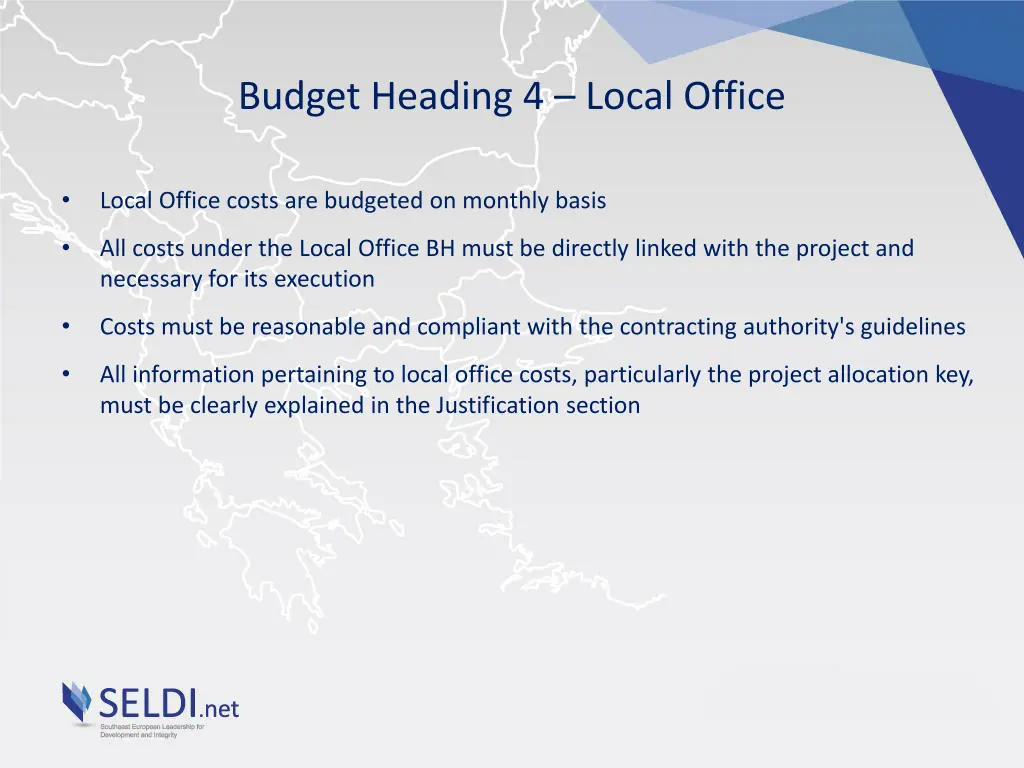 budget heading 4 local office 2