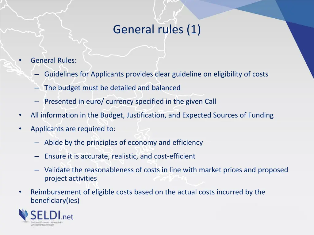 general rules 1