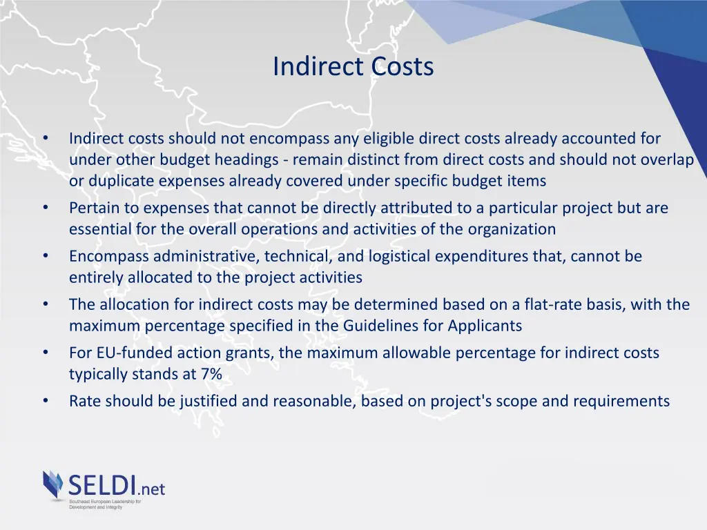 indirect costs