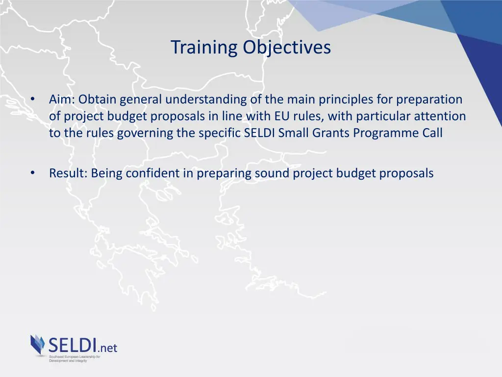 training objectives