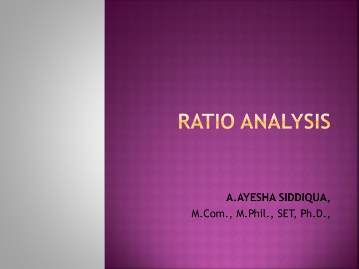 ratio analysis