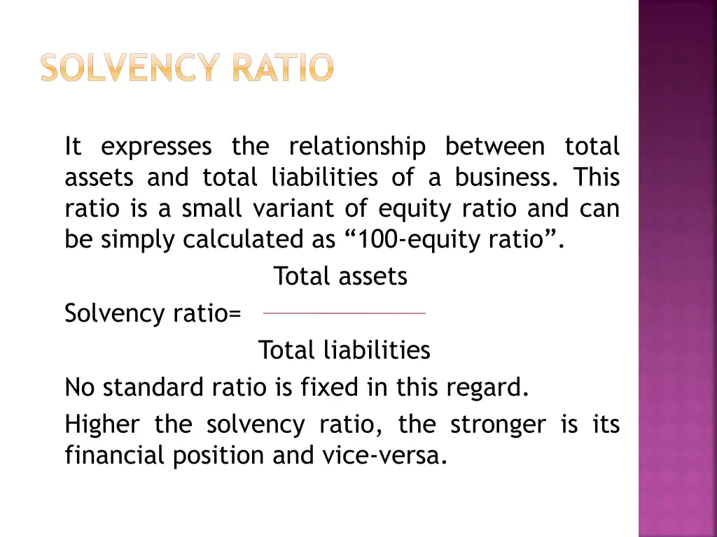 solvency ratio
