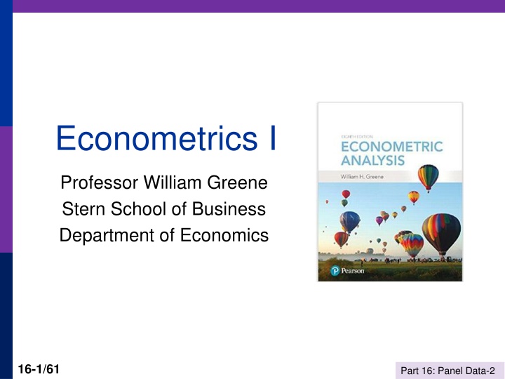 econometrics i
