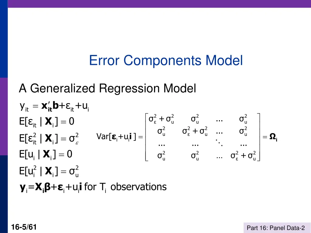 error components model