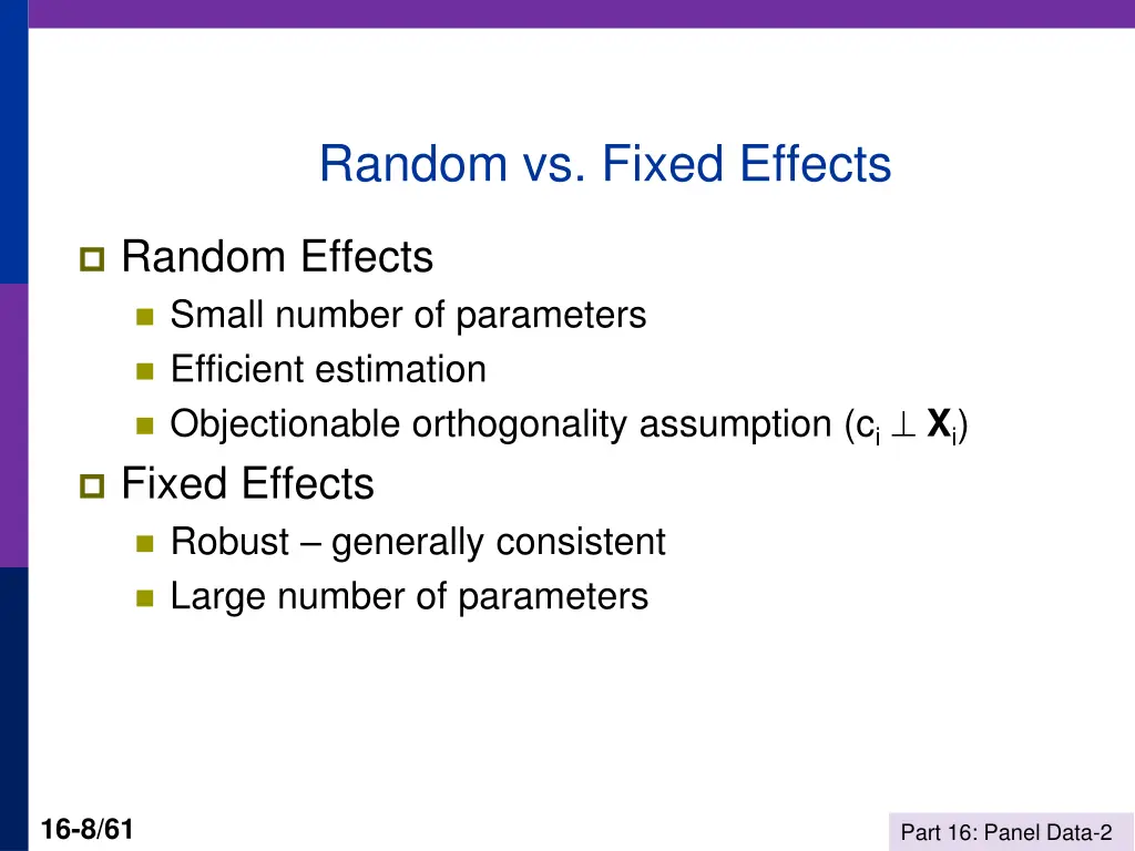 random vs fixed effects
