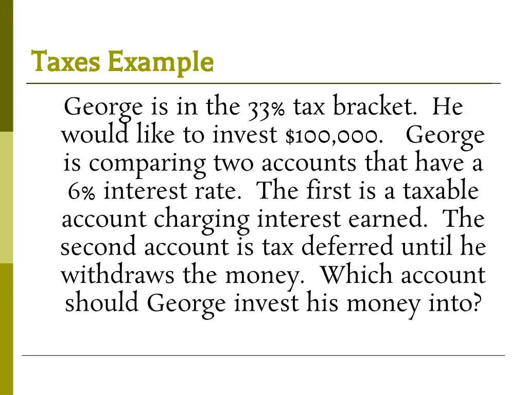 taxes example taxes example