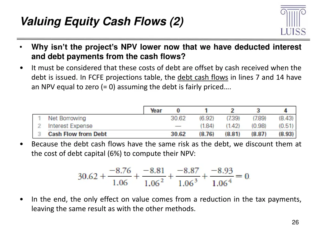 valuing equity cash flows 2