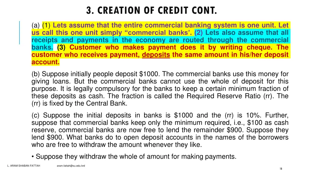 3 creation of credit cont