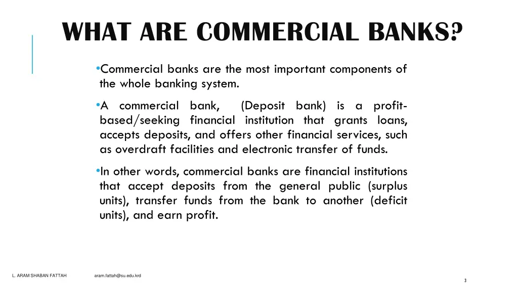 what are commercial banks