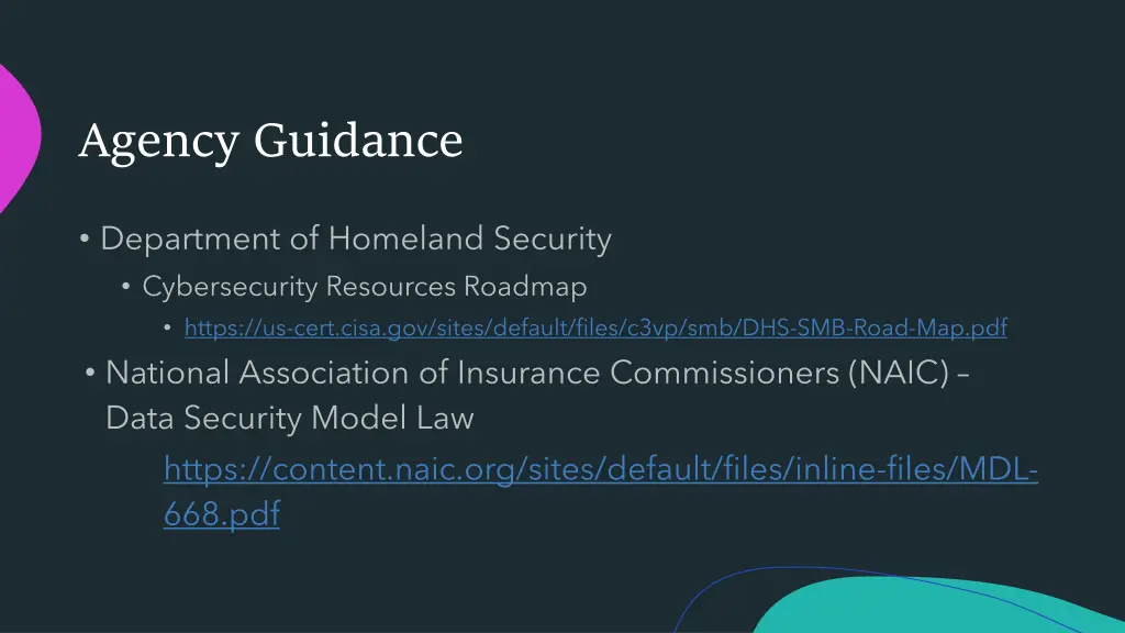 agency guidance 2