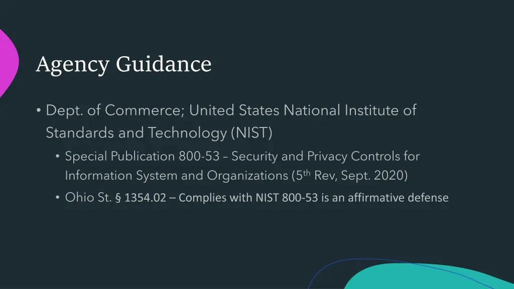 agency guidance