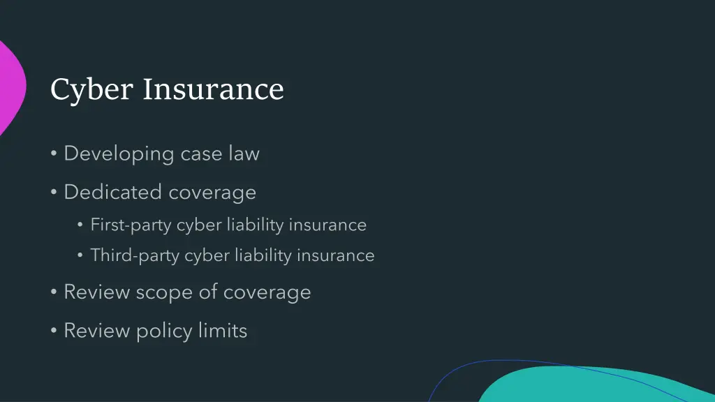 cyber insurance