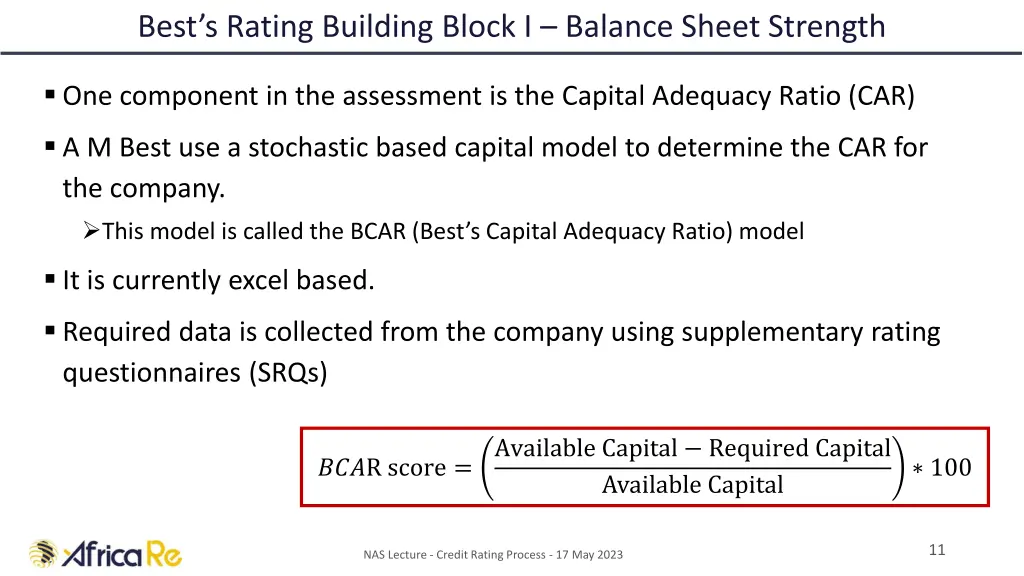 best s rating building block i balance sheet 1