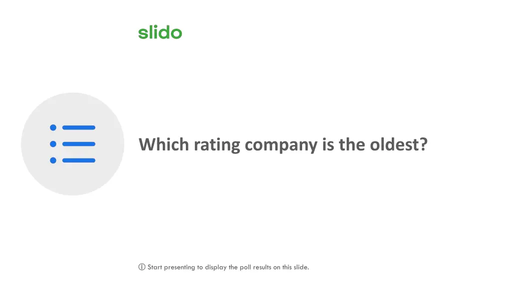 which rating company is the oldest