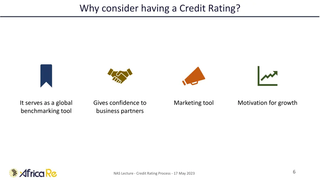 why consider having a credit rating