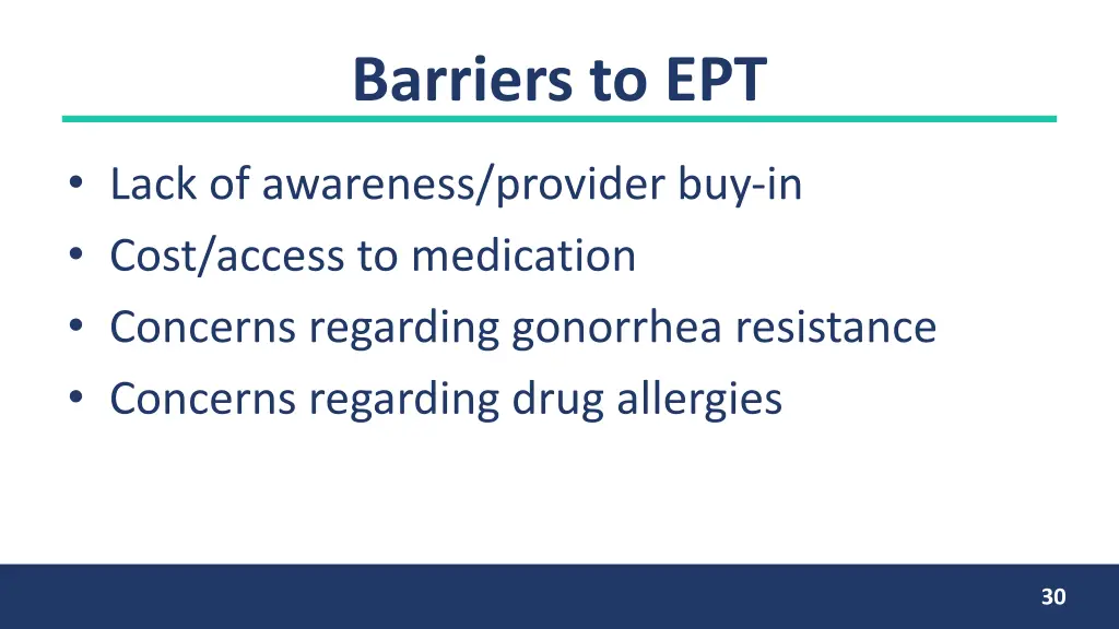 barriers to ept