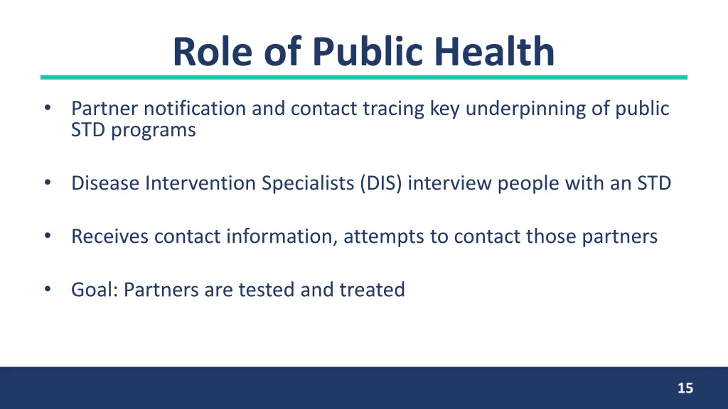 role of public health