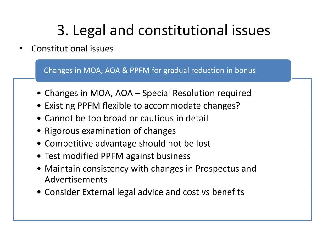 3 legal and constitutional issues constitutional