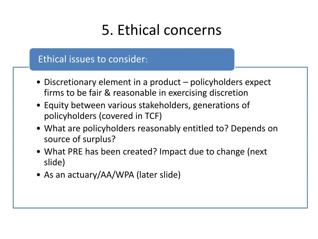5 ethical concerns