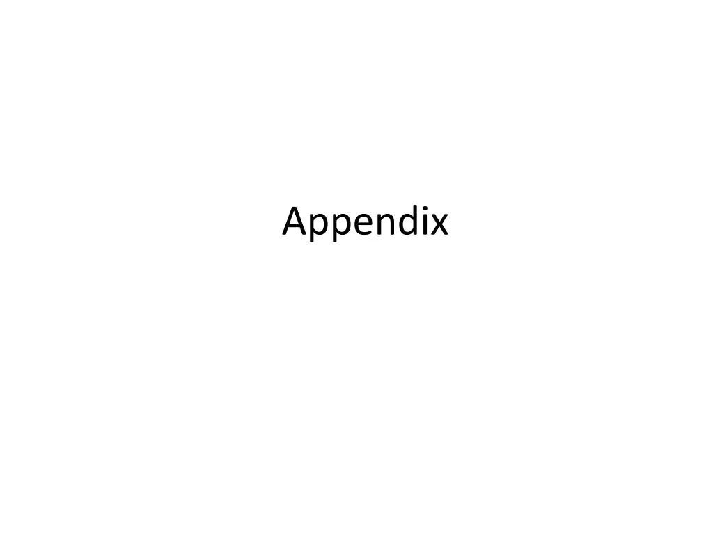 appendix