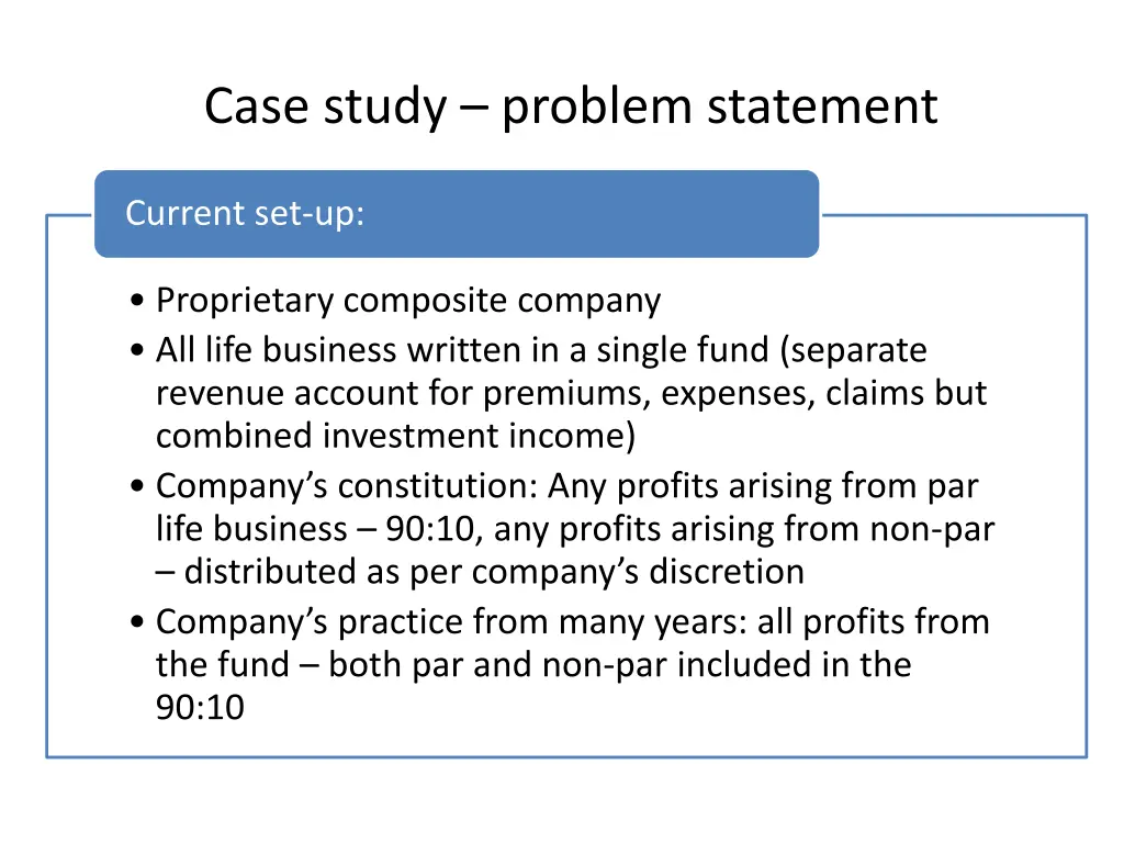 case study problem statement