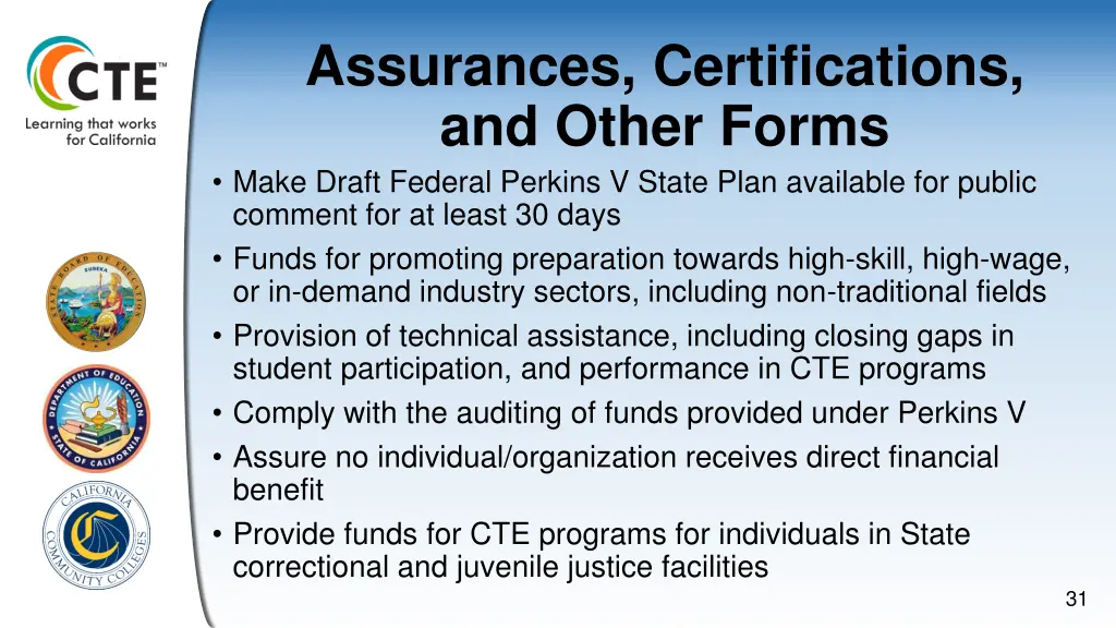assurances certifications and other forms