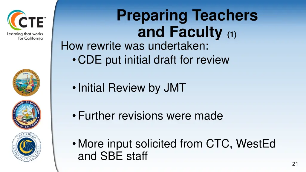 preparing teachers and faculty 1