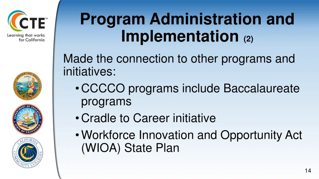 program administration and implementation 2