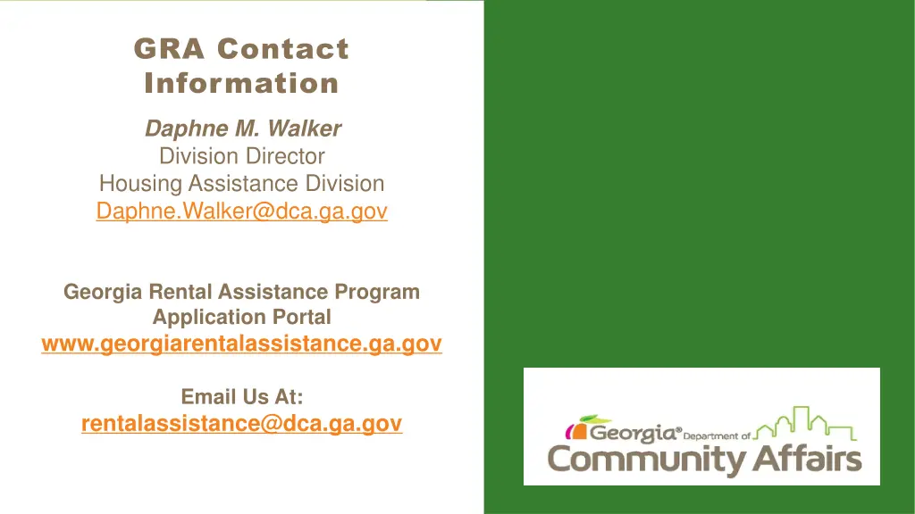 gra contact information