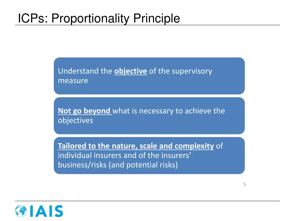 icps proportionality principle