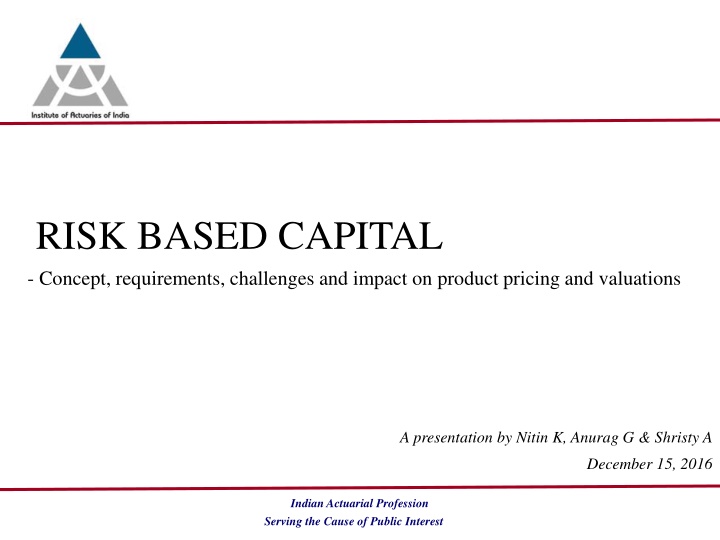 risk based capital concept requirements