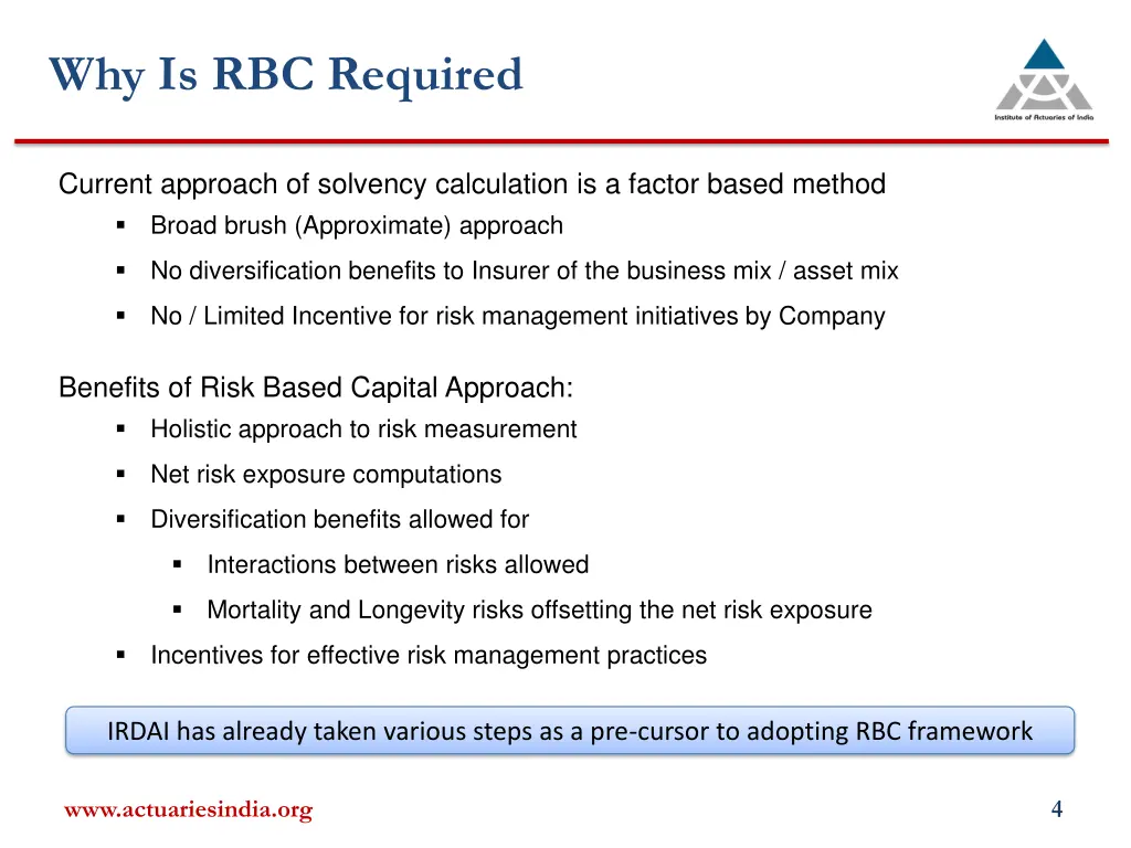 why is rbc required