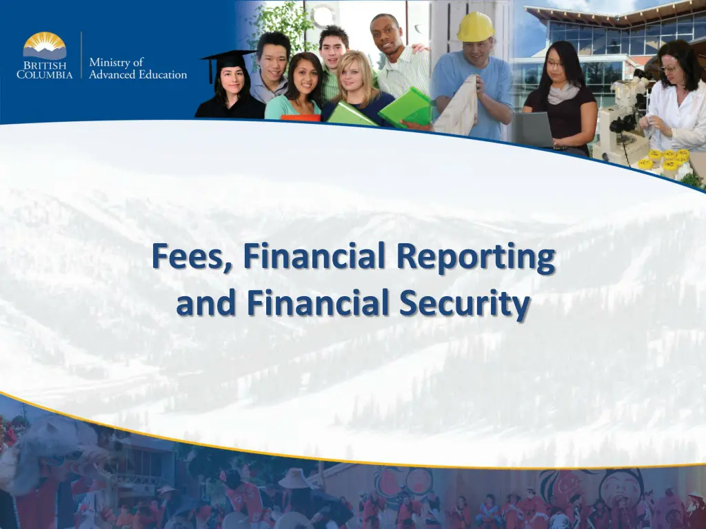 fees financial reporting and financial security