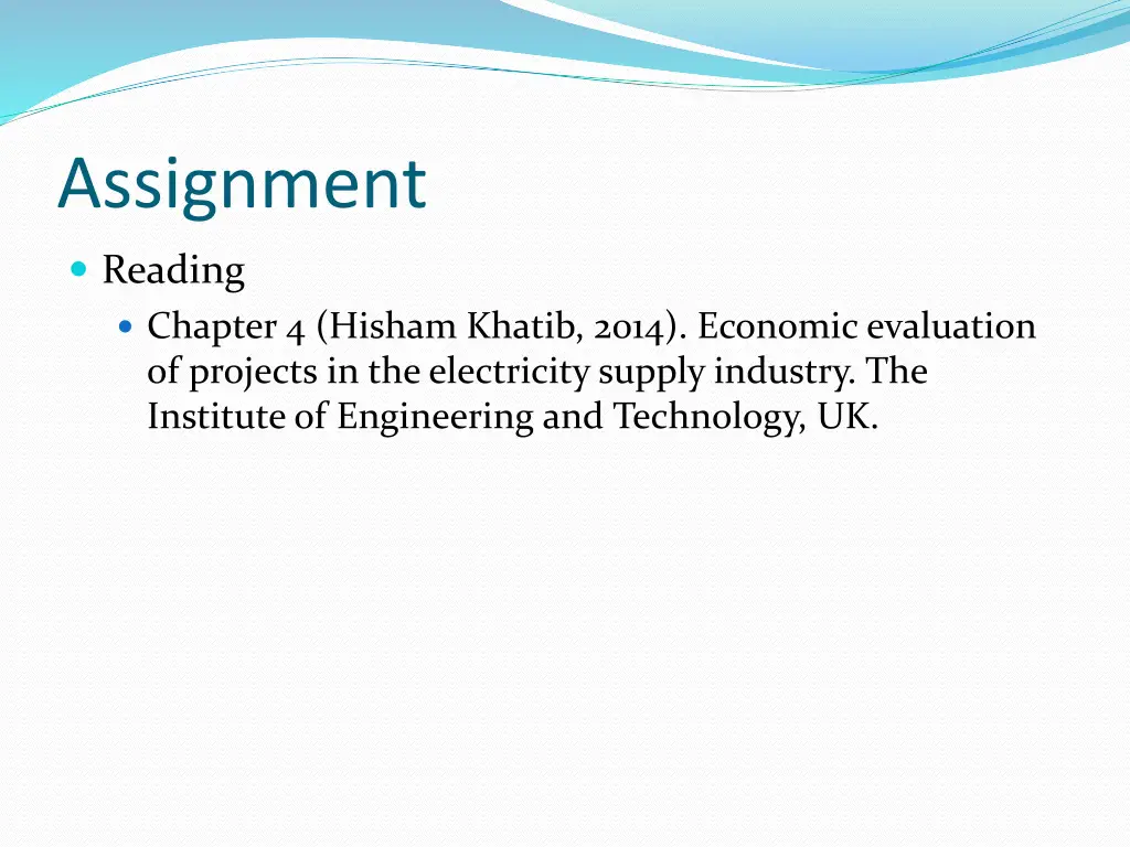 assignment