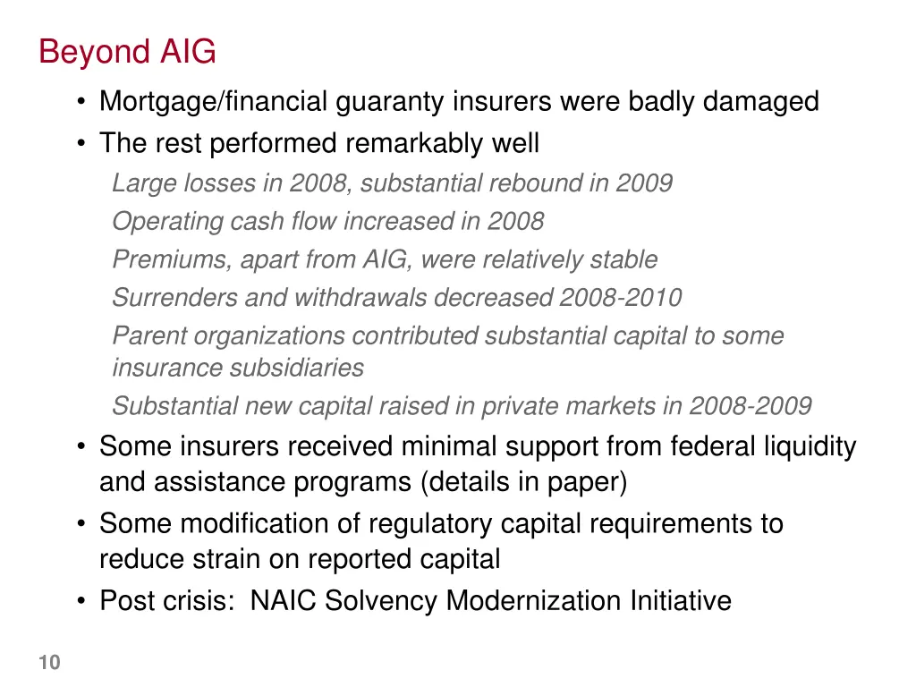 beyond aig mortgage financial guaranty insurers