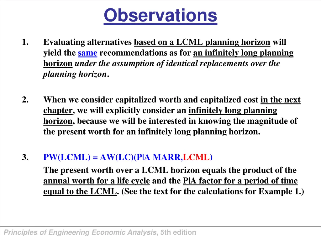 observations