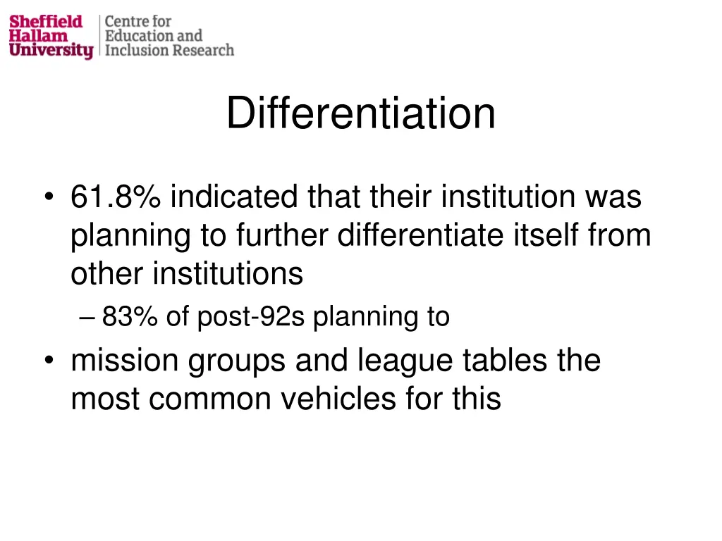 differentiation