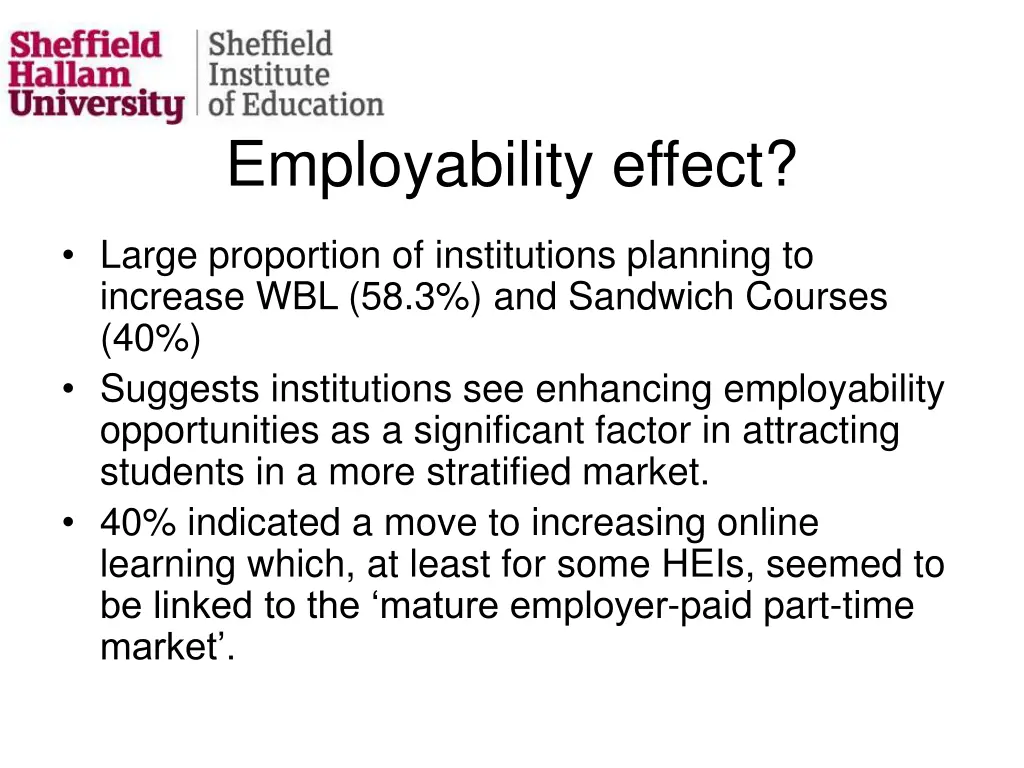 employability effect