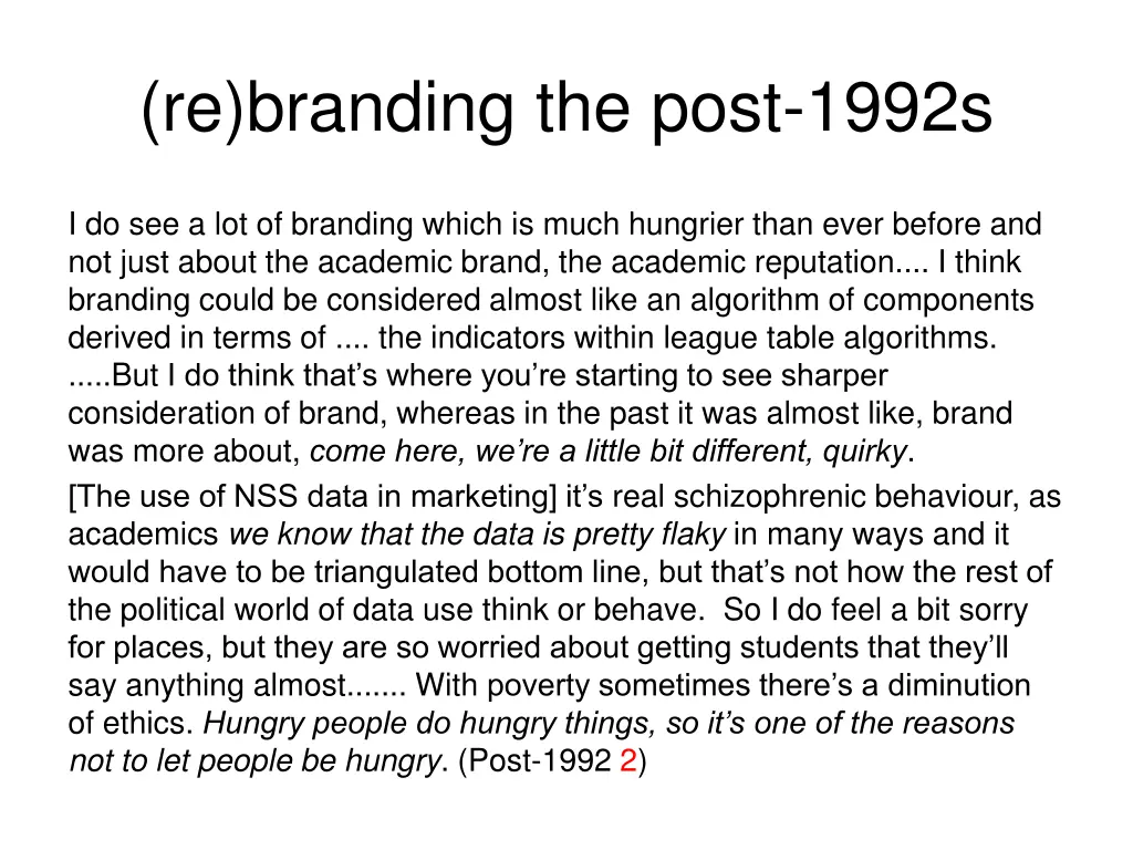 re branding the post 1992s 1