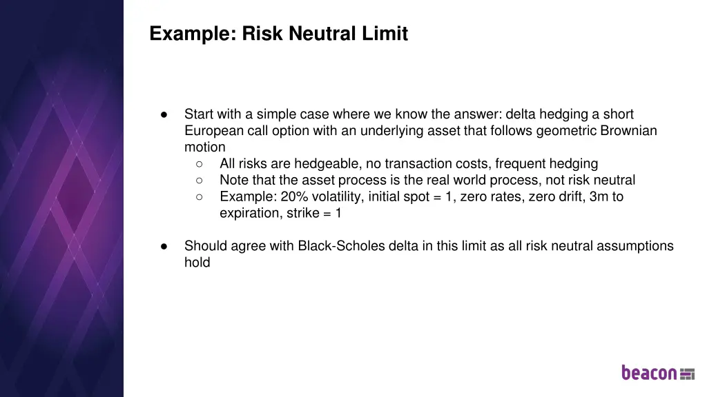 example risk neutral limit