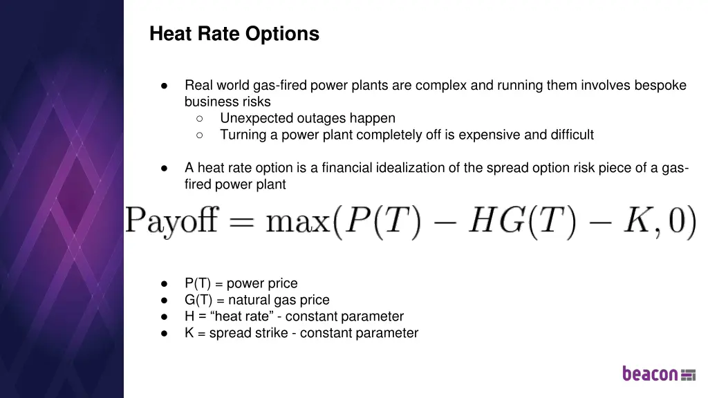 heat rate options