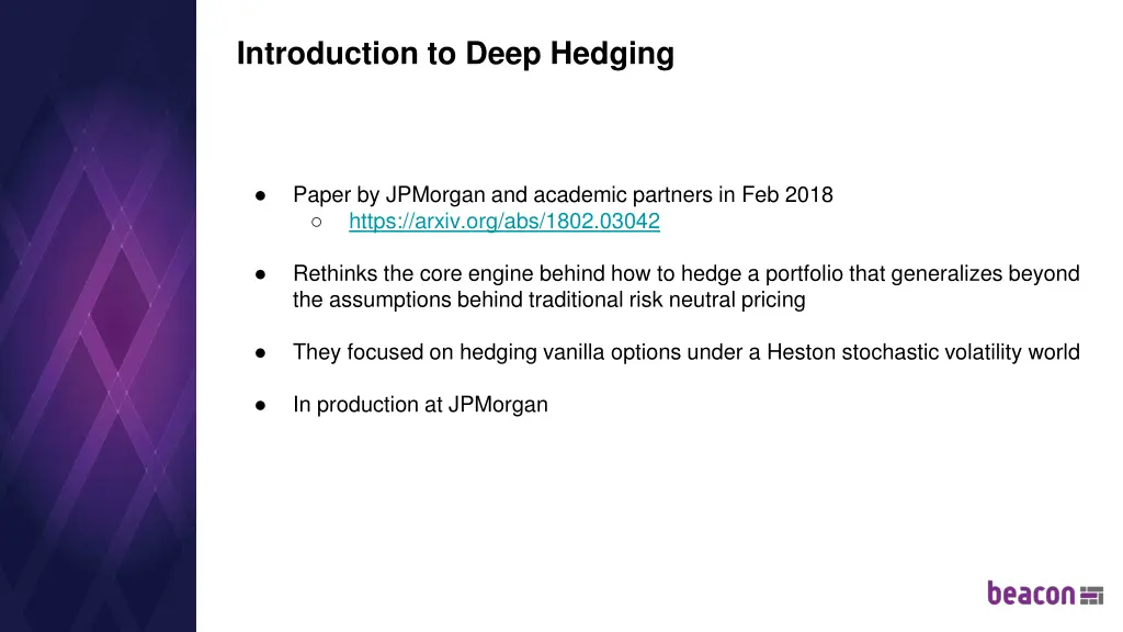 introduction to deep hedging