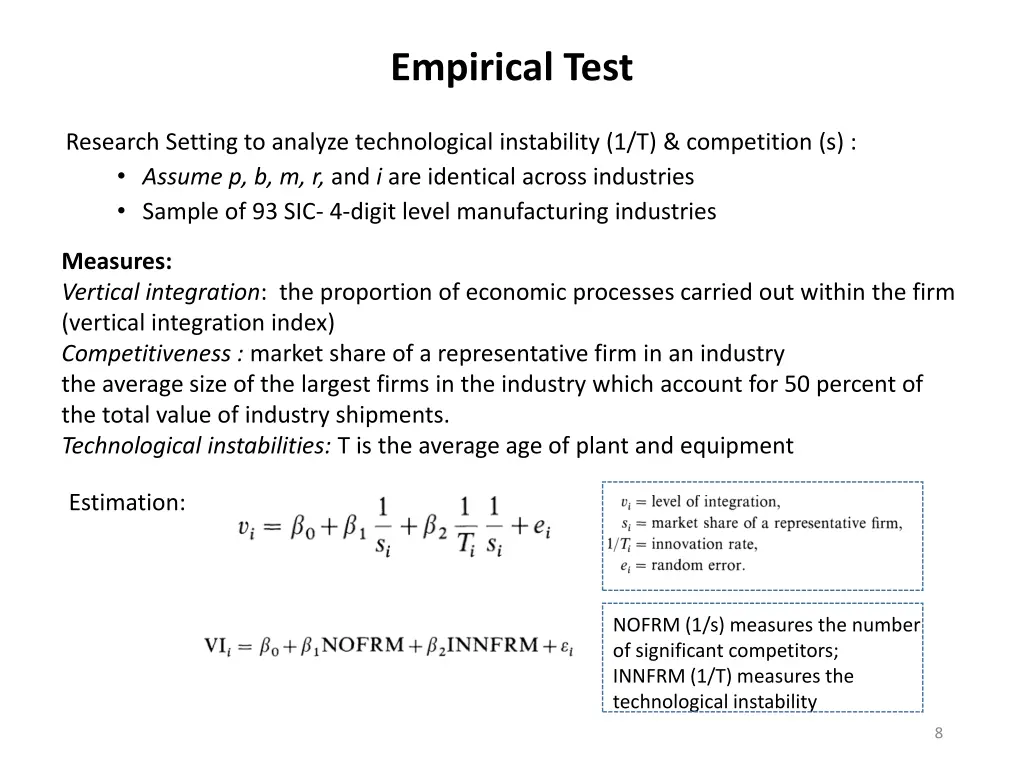empirical test