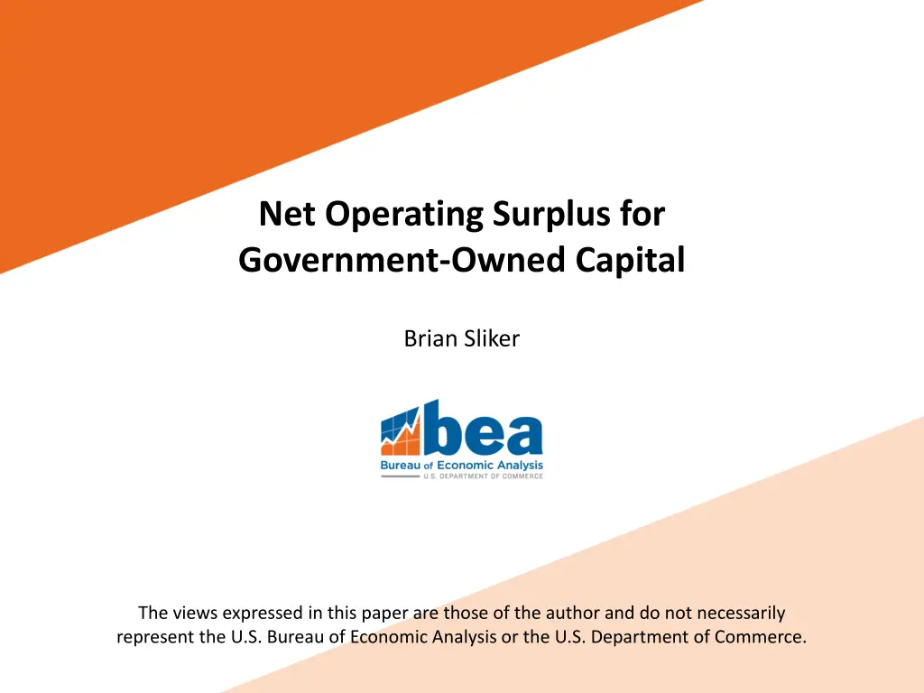 net operating surplus for government owned capital 1