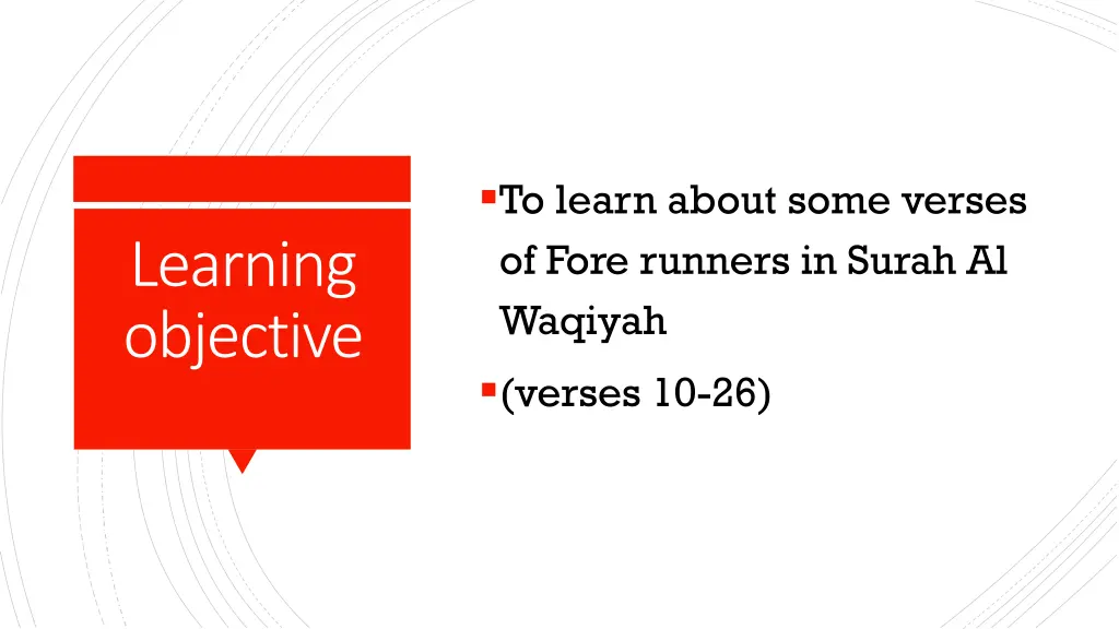 to learn about some verses of fore runners