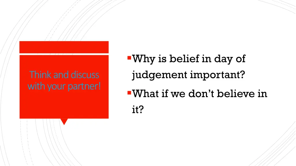 why is belief in day of judgement important what