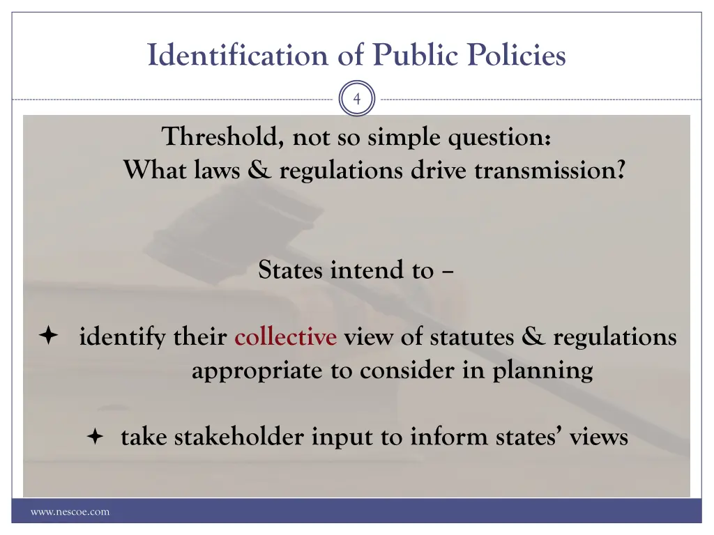 identification of public policies