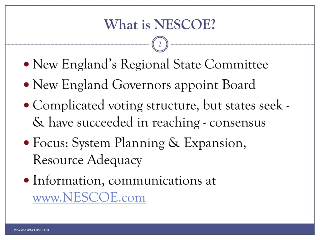 what is nescoe