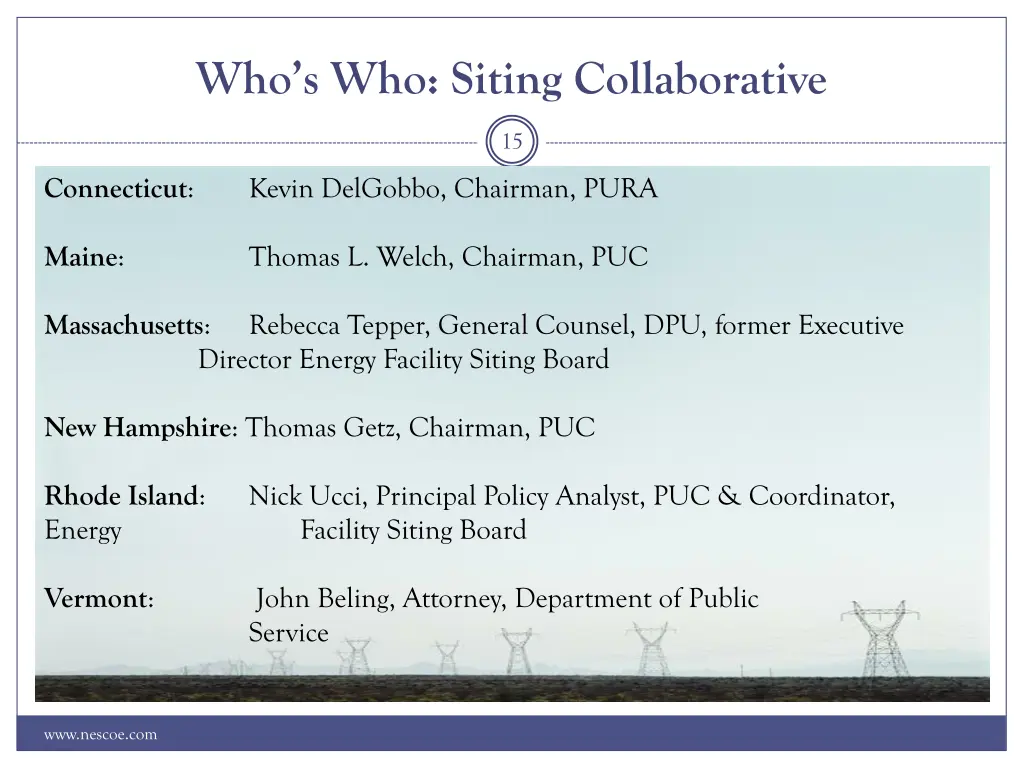 who s who siting collaborative
