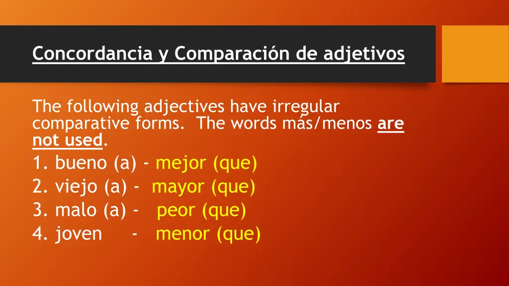 concordancia y comparaci n de adjetivos 7